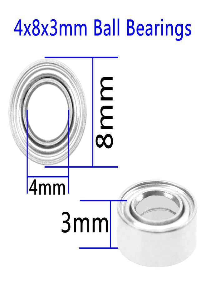 Share Goo 12PCS ShareGoo Ball Bearing Set 4x8x3mm 8x12x3.5mm Compatible with WLtoys 1/18 A949 A959 A969 A979 A959-B A969-B RC Car Upgrade Parts - Image 5